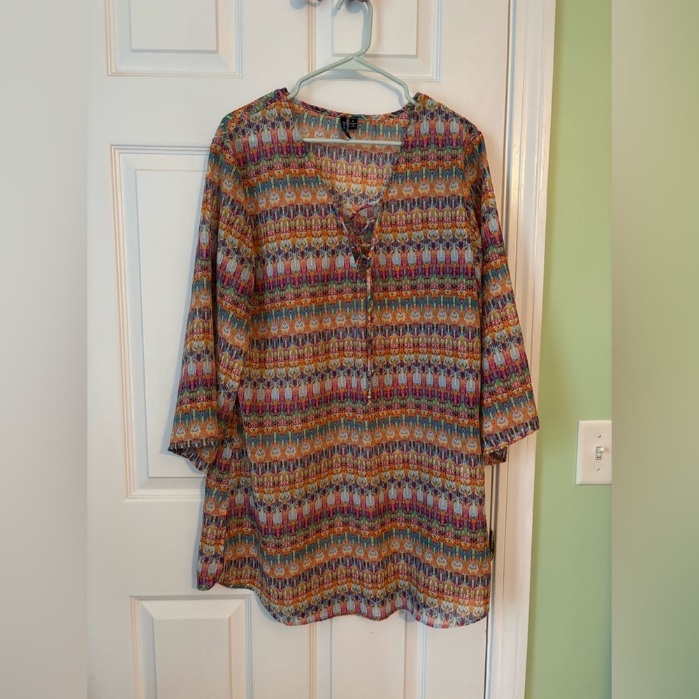 Multicolor Women's Tunic Top